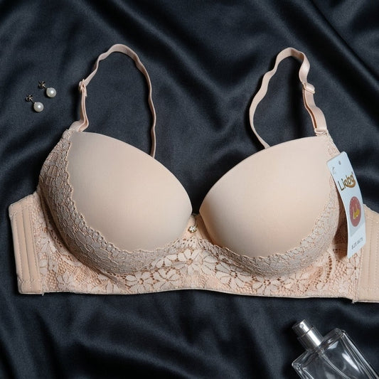 Signature Floral Lace Padded Contour Bra - Arosha