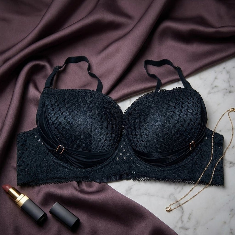 Aura Bloom: Sculpted Lace Intimate Set - Arosha