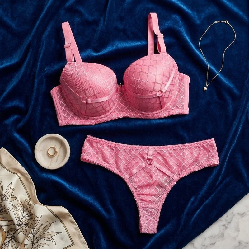 Azure Lattice Intimates Set - Arosha