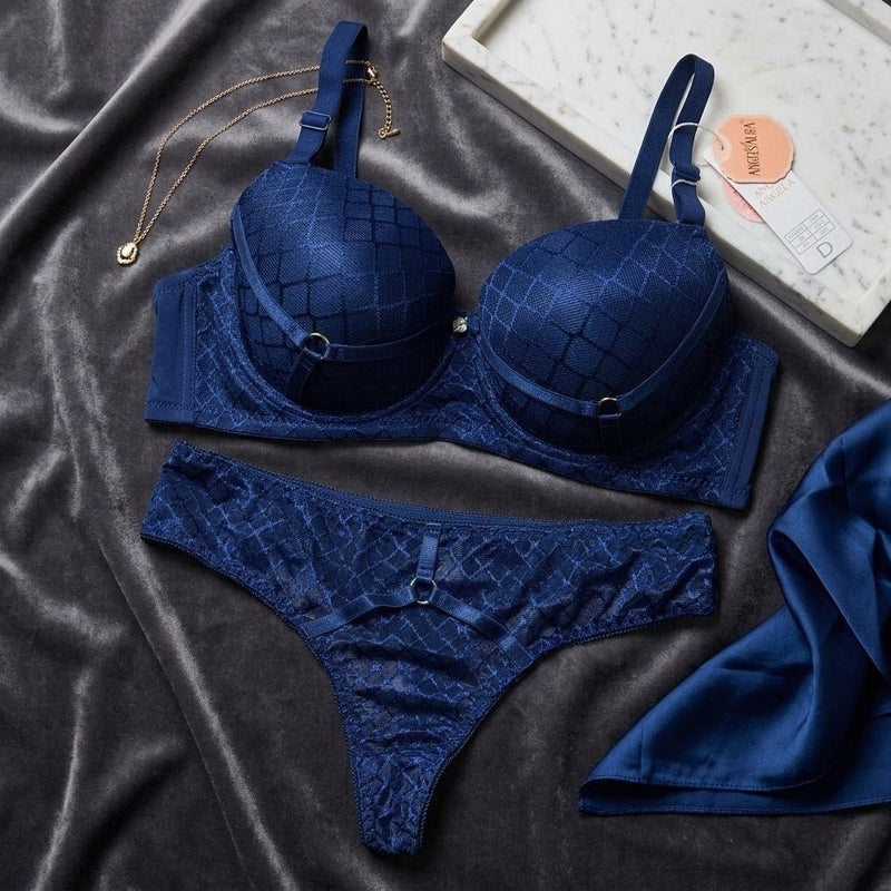 Azure Lattice Intimates Set - Arosha