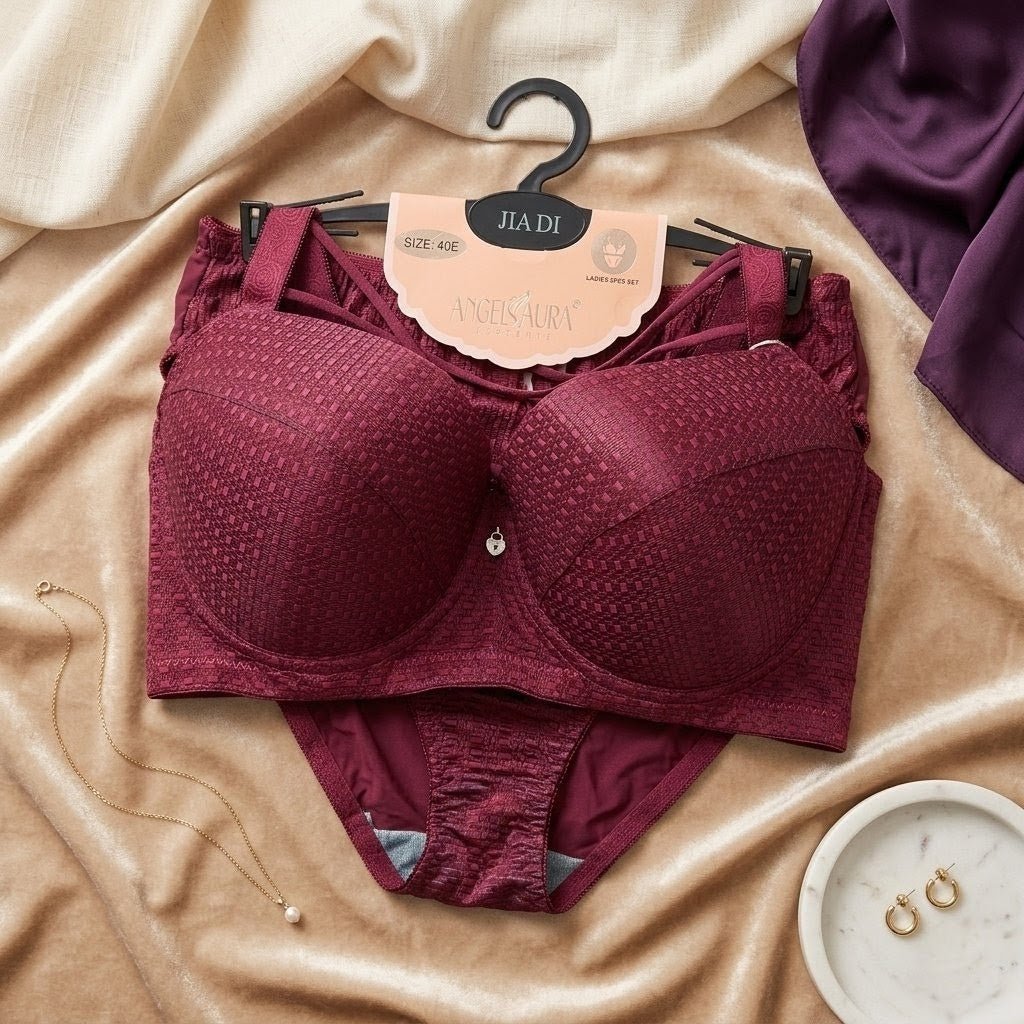 Grace Bloom Set – E Cup Bra & Panty - Arosha