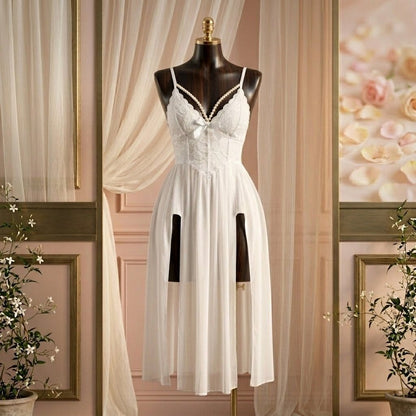 Lace Slit Nighty - Date Night Magic - Arosha