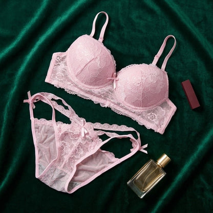 Radiant Lace Signature Push - Up Lingerie Set - Arosha