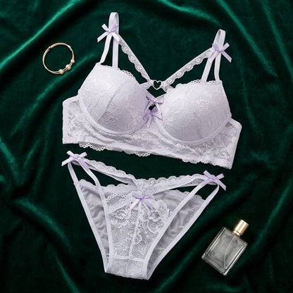 Radiant Lace Signature Push - Up Lingerie Set - Arosha