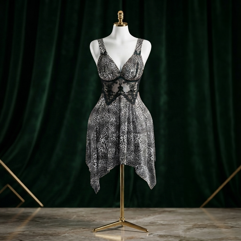 Leopard Lace Nighty - Soft Flare Look