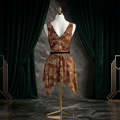 Leopard Lace Nighty - Soft Flare Look