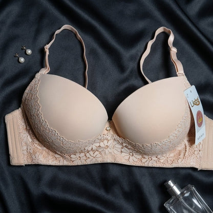 Signature Floral Lace Padded Contour Bra - Arosha