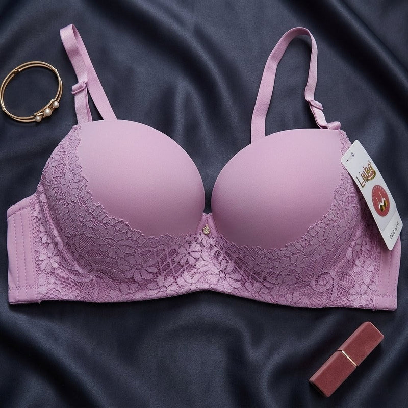 Signature Floral Lace Padded Contour Bra - Arosha
