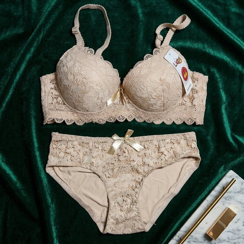 Signature Floral Lace Padded Set - Arosha