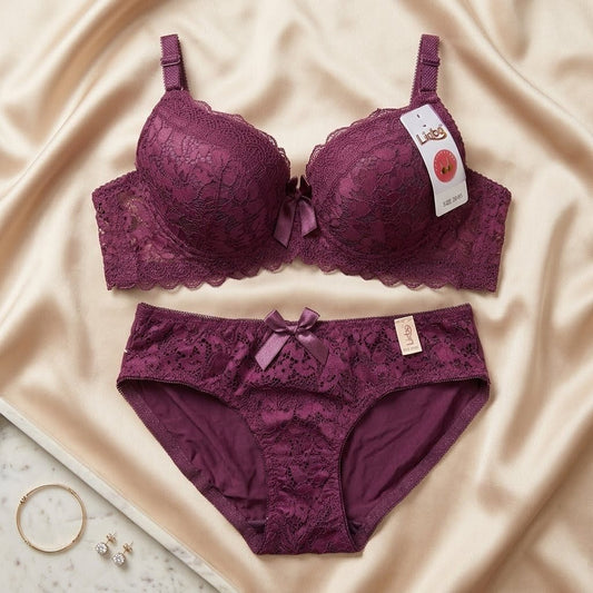 Signature Floral Lace Padded Set - Arosha