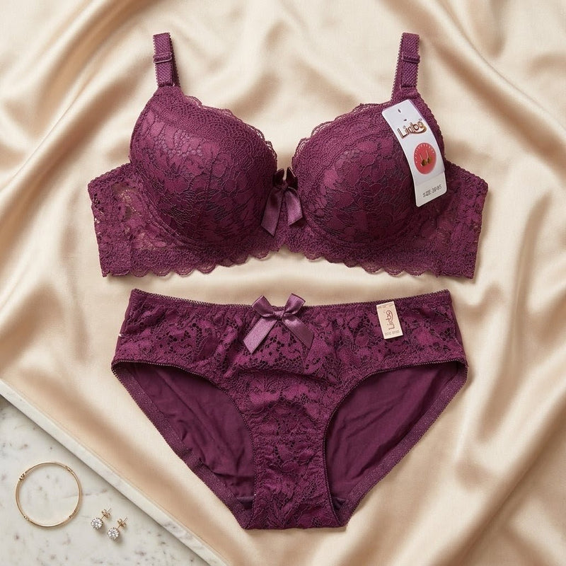 Signature Floral Lace Padded Set - Arosha