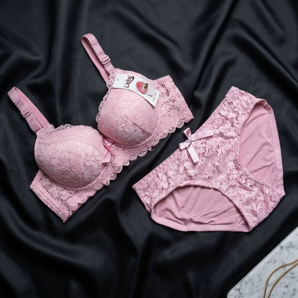 Signature Floral Lace Padded Set - Arosha